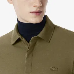 Lacoste Green Paris Stretch Pique Regular Fit Polo T-Shirt image 5