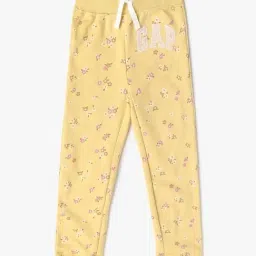 GAP Girls Yellow Floral Joggers-image-66