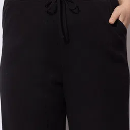 SASSAFRAS Curve Women Plus Size Straight Fit Mid Rise Regular Trousers image 4