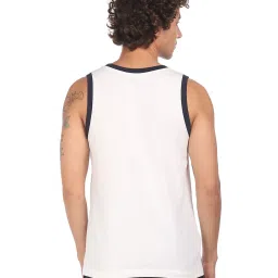 U.S. Polo Assn. Off White Printed Vest image 2