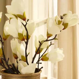 Pure Home and Living White Polyester Flower Stems-image-11