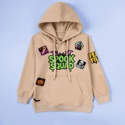 Kiddopanti Boys Military Green & Beige Printed Sweatshirt - Pack of 2 image 2