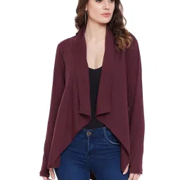 Hypernation Wine Cotton Shrug image 1