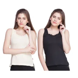 Dollar Missy Black & Beige Camisole Pack of - 2 image 1
