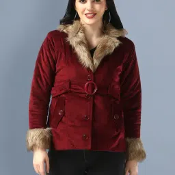 BUYNEWTREND Maroon Regular Fit Jacket-picture-23