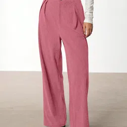 Kalika Women Loose Fit Mid-Rise Pleated Trousers-picture-38