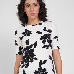 Annabelle By Pantaloons White Regular Fit Floral Print T-Shirt-picture-32