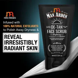 Man Arden De Tan Brightening Face Scrub - 100 ml image 5