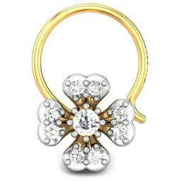Candere by Kalyan Jewellers 18k Yellow Gold and Diamond Nosepin for Women-image-50