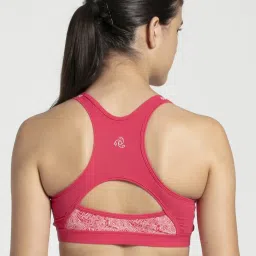 Jockey 1380 Women's Wirefree Padded Super Combed Cotton Elastane Active Bra (Prints May Vary) image 2