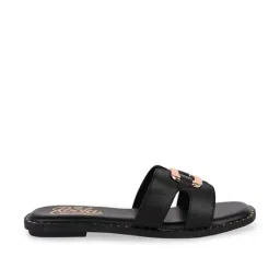 Rocia by Regal Women's Black Casual Sandals image 3