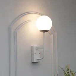 Kapoor Lamp Shades Minster White & Frosted White Finish Wall Light image 3