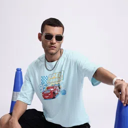 Kook N Keech Disney Men Cars Printed Pure Cotton Oversized T-shirt-picture-32