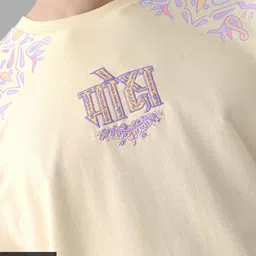 The Souled Store Men Graphic Printed Round Neck Cotton Oversized T-shirt image 3