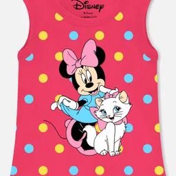 YK Disney Girls 4 Minnie Mouse Printed Applique T-shirt-picture-11