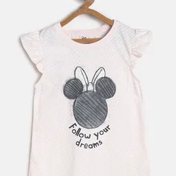 MINI KLUB Girls Graphic Printed Flutter Sleeves Pure Cotton Top-picture-57