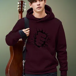 LECOWAR Men Graphic Printed Hooded Sweatshirt-picture-38