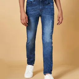 Coolsters by Pantaloons Solid Button Down Jeans - Medium Blue-picture-18