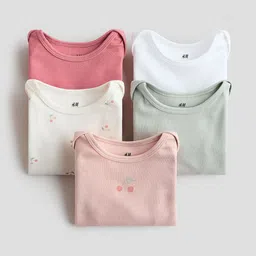 H&M 5-Pack Long-Sleeved Bodysuits image 2