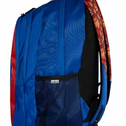 Echo Boomers Super Dino Design Print Backpack|Height 18.9 inches - 3 Compartment School Bags for Kids with Zipper Closure - Blue image 2