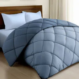 Story@home Blue & Lavender Microfiber AC Room Double Bed Comforter-picture-28