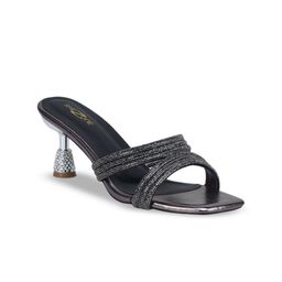 Shezone Women Embellished Party Kitten Heel Sandals-picture-3