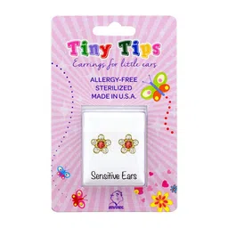 STUDEX Unisex Stainless Steel 24K Gold-Plated Crystals Studded Floral Shaped Studs-picture-12