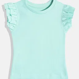 Eteenz Girls Flutter Sleeve Cotton Top-picture-27