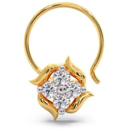 Candere by Kalyan Jewellers 18k Yellow Gold and Diamond Nosepin for Women-picture-13