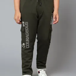 Cantabil Kids Olive Graphic Print Trackpants image 1