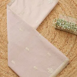 Soch Onion Pink Poly Silk Embroidered Dupatta image 1