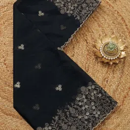 Soch Black Organza Embroidered Dupatta image 1