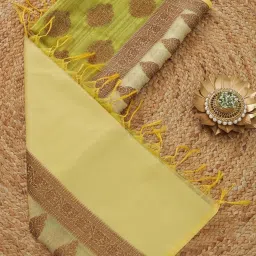 Soch Green Chanderi Printed Dupatta image 1