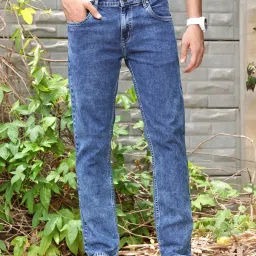 Thomas Scott Blue Slim Fit Lightly Washed Jeans image 1