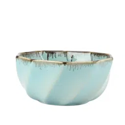 VarEesha Tranquil Sage Green Ceramic Serving Bowl (1 L) image 2