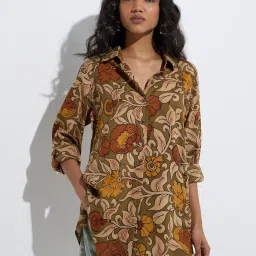 Utsa by Westside Olive Floral Design Tunic image 1