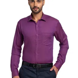 Park Avenue Violet Slim Fit Texture Shirt image 1