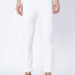 Red Tape White Skinny Fit Heavily Washed Jeans image 1