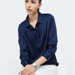 Code by Lifestyle Navy Regular Fit Shirt-picture-6