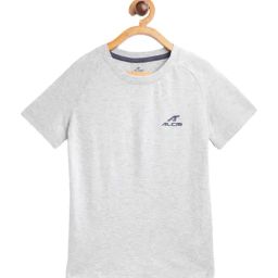 Alcis Kids Grey Melange Cotton T-Shirt-picture-18