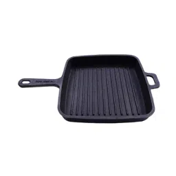The Indus Valley Black Cast Iron Grill Pan (40 cm) - Set of 1-picture-38