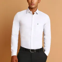 Allen Solly White Slim Fit Shirt image 1