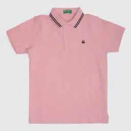 United Colors of Benetton Kids Pink Cotton Polo T-Shirt-picture-27