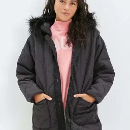 American Eagle Outfitters Black Full Sleeves Jacket-image-49