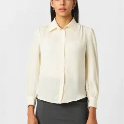 Van Heusen Beige Regular Fit Shirt image 1