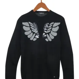 Monte Carlo Kids Black Embellished Full Sleeves Top-picture-42