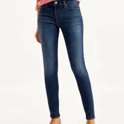 Levi's 711 Deep Sea Blue Skinny Fit Mid Rise Jeans-picture-26