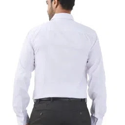 Raymond White Cotton Regular Fit Printed Shirt image 2