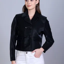 RFORTUNE Double-Breasted Notched Lapel Collar Regular Fit Blazer image 5