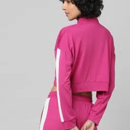 Only Pink Cotton Color-Block Sweatshirt image 2